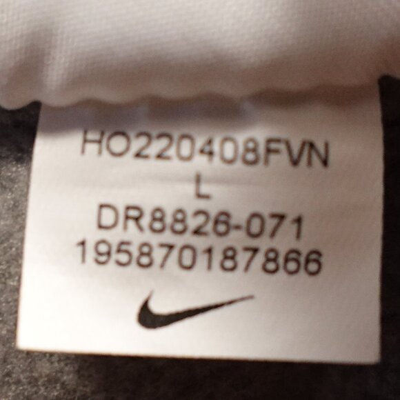 Nike Therma-Fit Full Zip Hoodie Men’s Large Gray Fleece-Lined Training Jacket - Picture 10 of 11
